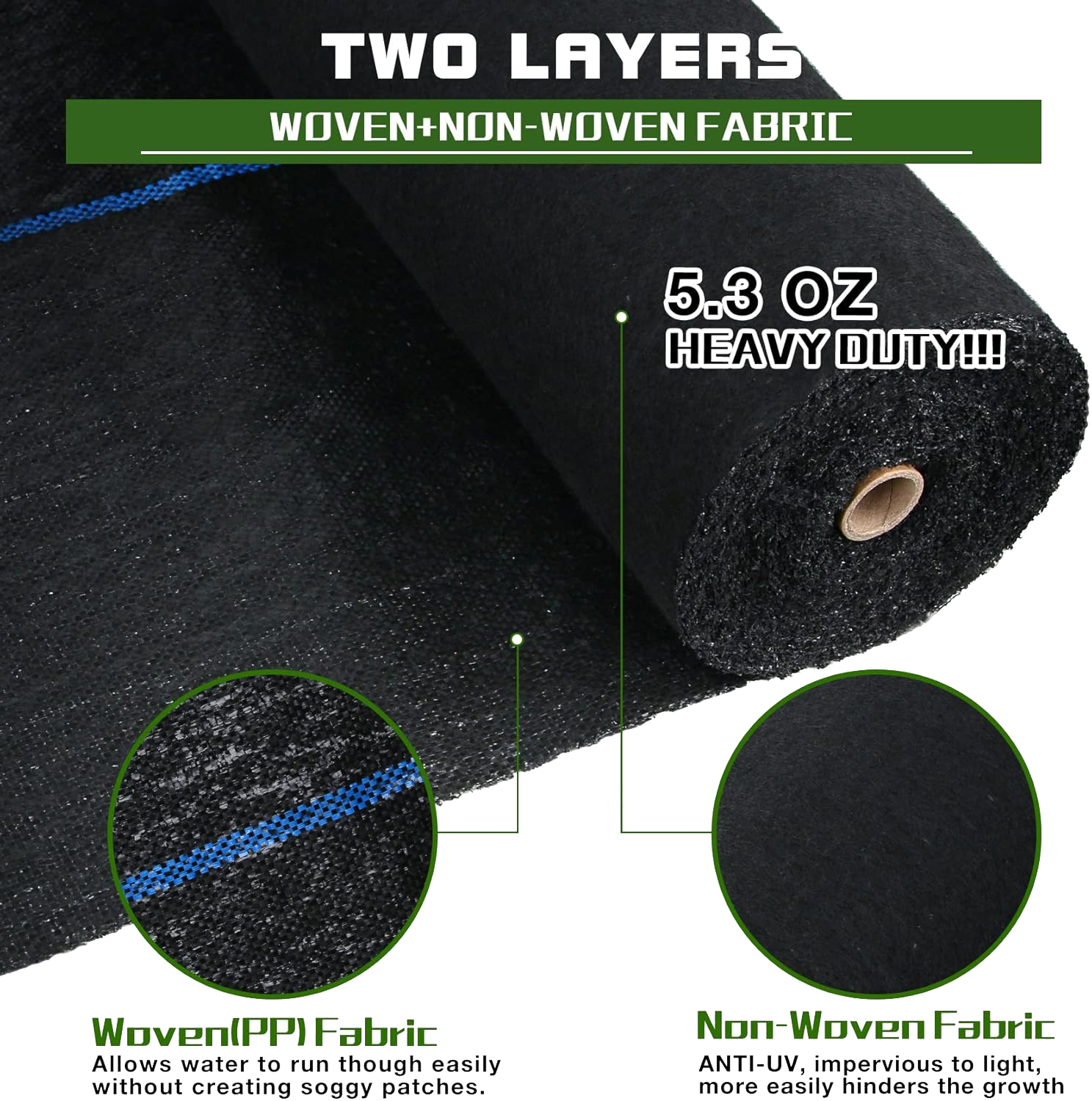 XLX TURF Garden Weed Barrier